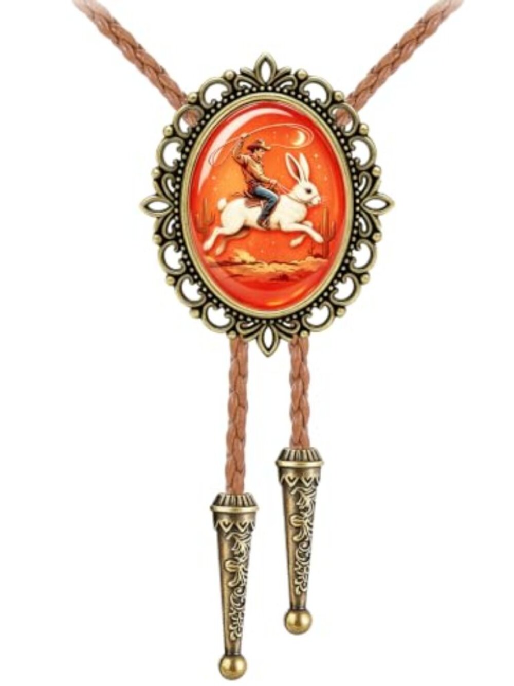 Bolo Tie for Men Western Cowboy Gothic Bolo Tie Necklace Halloween